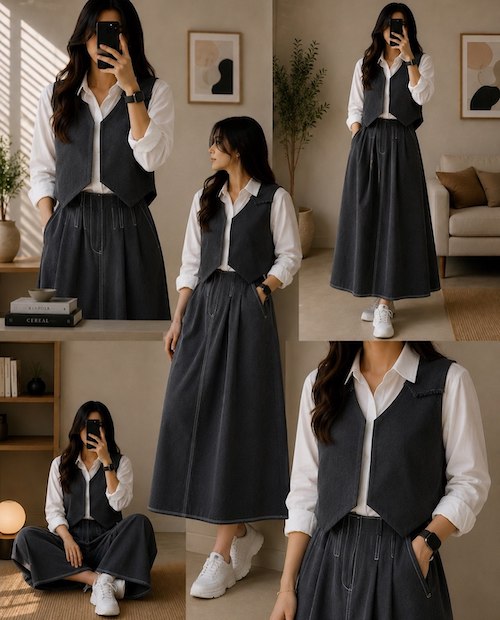 استایل تابستانی با ژیله زنانه