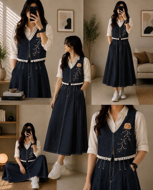 استایل تابستانی با ژیله زنانه