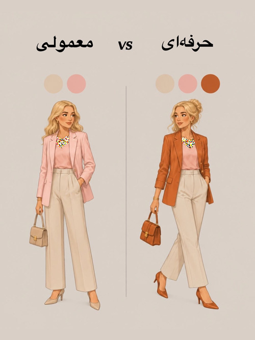 ترکیب سه‌رنگ در استایل