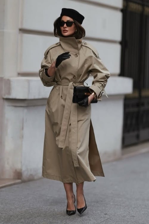 استایل ترندی با ترنچ‌کت
