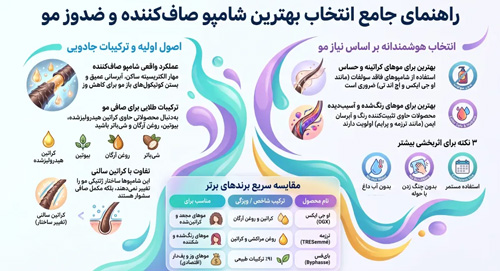 بهترین شامپو صاف‌کننده مو