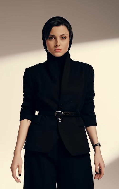 استایل تمام مشکی مسعودی‌فر
