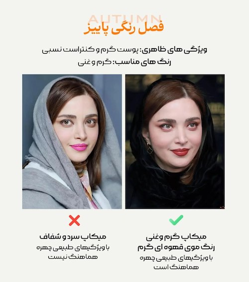 راهنمای فصل رنگی پوست