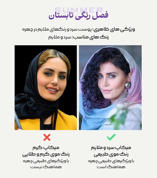 راهنمای فصل رنگی پوست
