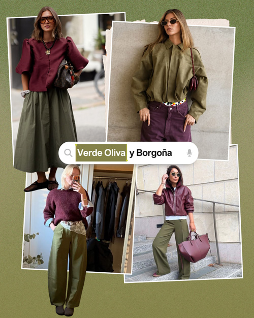 استایل سبز زیتونی پاییزی