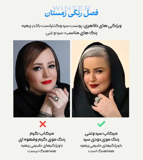 راهنمای فصل رنگی پوست
