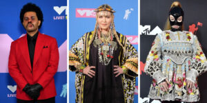 از گوشت خام تا دماغ شکسته؛ جنجالی‌ترین لباس‌ها که در تاریخ VMAs دیده شدند