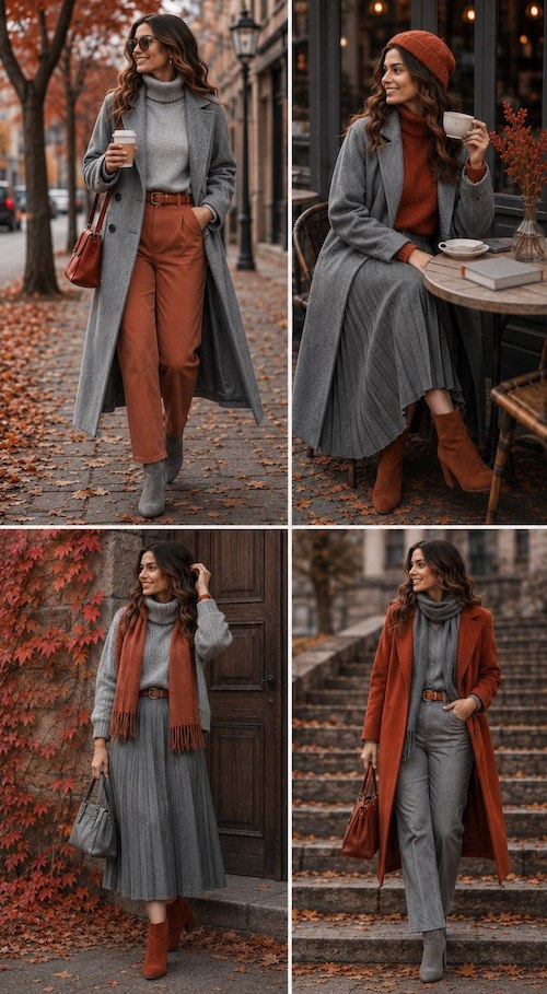 استایل پاییزی با آجری